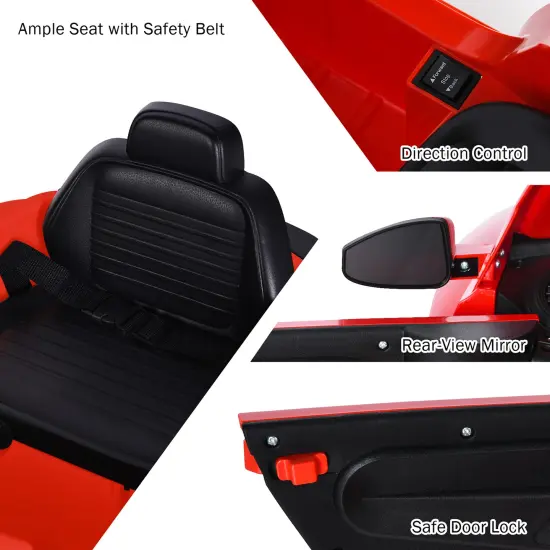 Costway 12V Kids Ride On Car Licensed Volkswagen Beetle w/ Remote Control & Music {6}