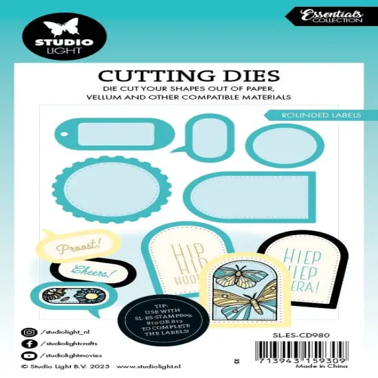 Studio Light Essential Cutting Dies-Nr. 980 Rounded Labels {3}
