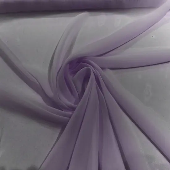 1 Yard 58/60" Width Solid Chiffon Lightweight Soft Polyester Fabric Dark Lilac {1}