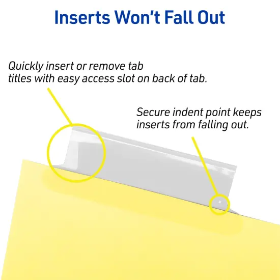 Avery Big Tab Insertable Dividers for 3 Ring Binder, 5-Tab Sets, Clear Tabs, Buff Paper with Gold-Reinforced Buff Paper, 24 Sets (11113) {3}