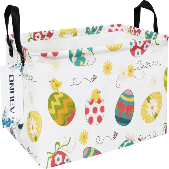 Rectangular Folding Laundry Basket, waterproof Canvas Basket, gift basket {2}