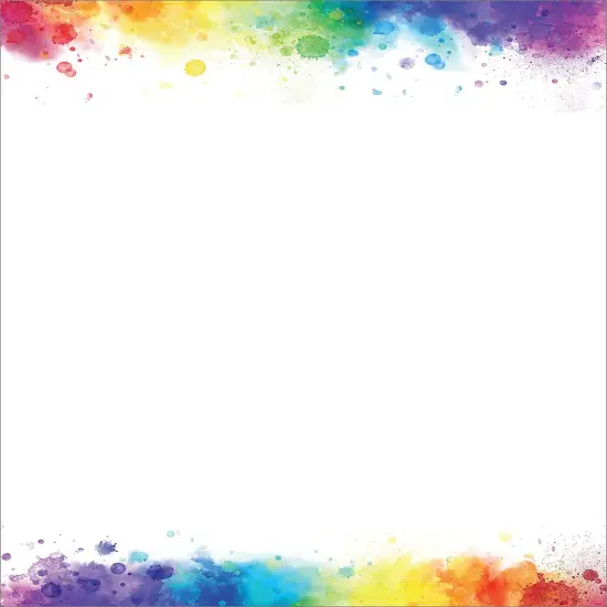 Great Papers! Rainbow Burst Letterhead, for Invitations, Announcements and Personal Messages, Printer Friendly 8.5”x11”, 50 Pack {1}