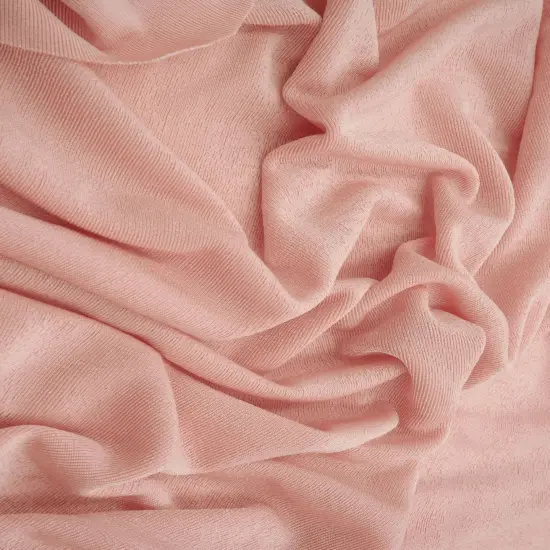 1 Yard Slinky Rib Knit Fabric 1x1 Solid Polyester Spandex Stretch 52/54 Inches Wide Rose LT {3}