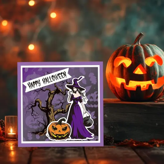 3PCS Halloween Stamps and Dies Set Layered Stencil(Halloween Themed) {5}