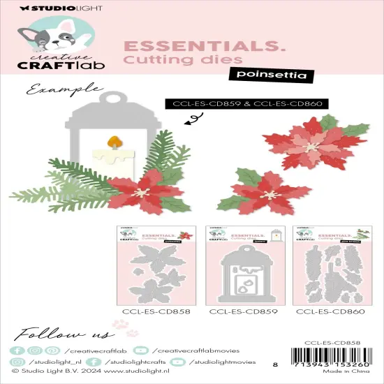 Studio Light Essentials Cutting Die-Nr. 858, Poinsettia {3}