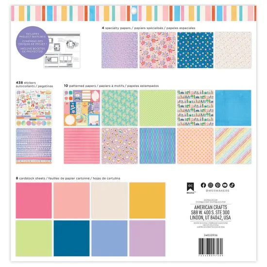 Jen Hadfield Create Joy Project Pad 12"X12"-24 Sheets {2}