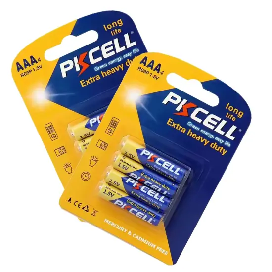 PKCELL&reg; AAA Heavy Duty Batteries 4 Pack Reliable Power for Everyday Devices {3}