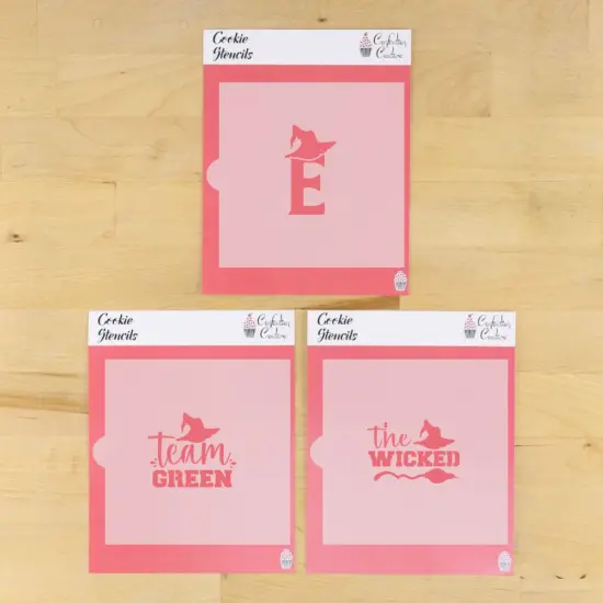 Team Green Cookie Stencil Set | Halloween Cookie Stencil | Halloween Arts & Crafts Stencil | Confection Couture | {1}