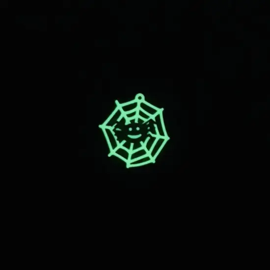Glow Web Charms with Spider, 28x29m {3}