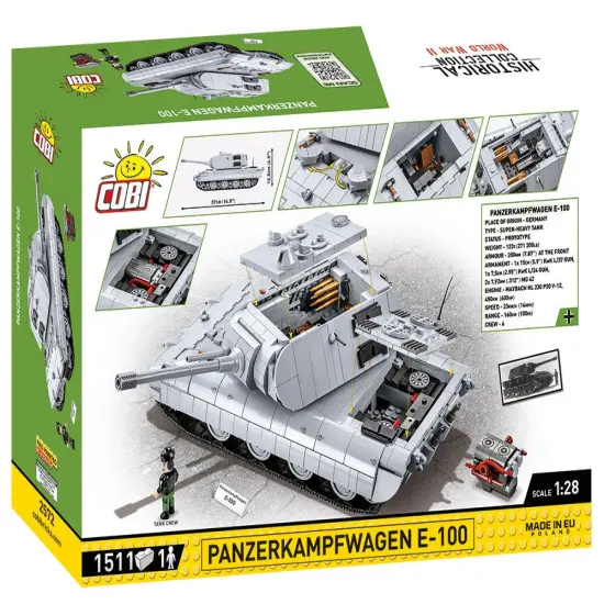 COBI Historical Collection: World War II Panzerkampfwagen E-100 Tank {4}