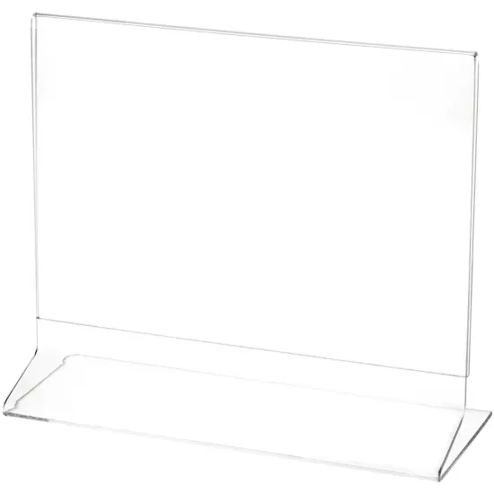 Plymor Clear Acrylic Sign Display / Literature Holder (Side-Load), 8" W x 6" H {2}