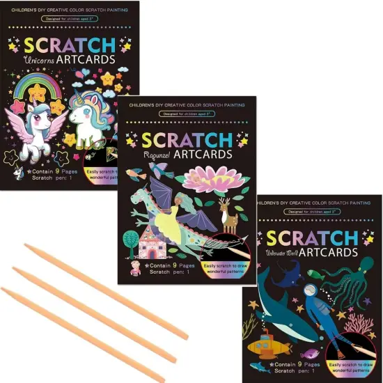 3Set Scratch Paper Art {1}