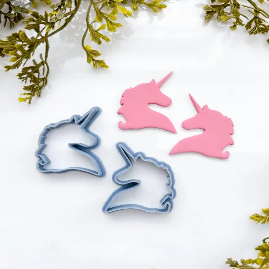 UNICORN PROFILE HEADS | ENCHANTED | CLAY CUTTERS {1}