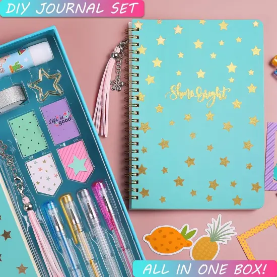 DIY Journal Kit for Girls - Scrapbook & Diary Supplies Set {4}