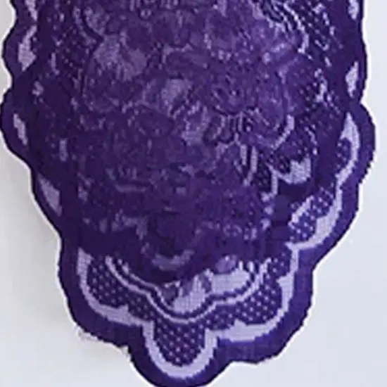 10 Pieces Regency Purple Caspari Lace Chair Sashes for Wedding and Party Chair Decor 9x108 Inches {5}