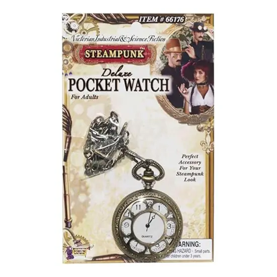 Steampunk Deluxe Pocket Watch Adult Costume Accessory {3}