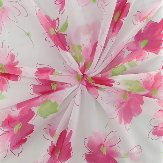 1 Yard White or Fuchsia or Green Hi Multi Chiffon Sheer Lightweight Polyester Fabric, 58/60" Wide {1}