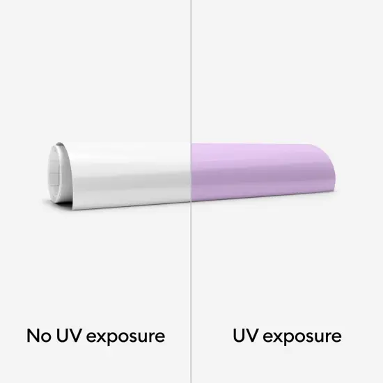 UV-Activated, Color-Changing Iron-On White - Violet {2}