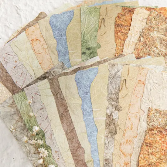 84 Sheets Textured & 3D Embossed Scrapbook Paper Set - Vintage {2}