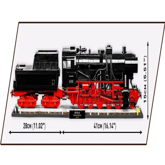 COBI Historical Collection Trains DR BR 52Steam Locomotive & Railway Sepamhore {4}