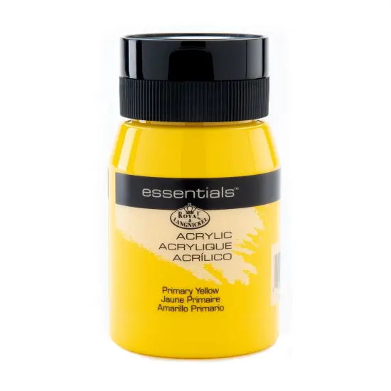 RAA Series | Essentials&trade; Open Stock Acrylic Paints - 500 ml Primary Yellow {1}