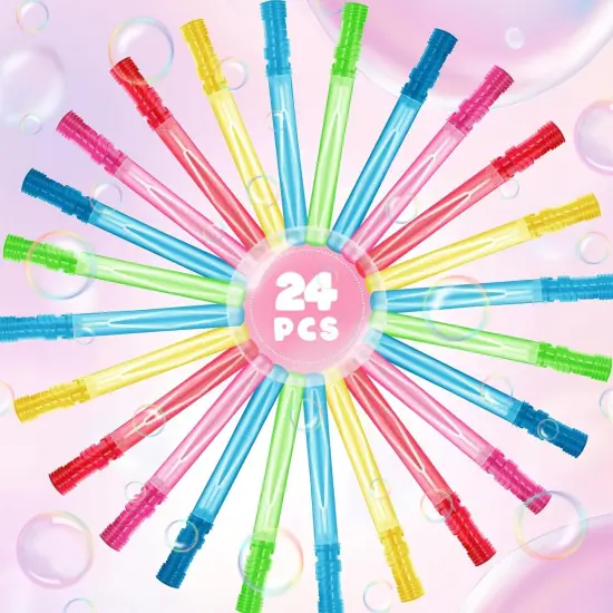 4 PCS 15'' Big Bubble Wands Bulk for Party Favor, Bubble Maker for Kids, Bubble Blower {3}