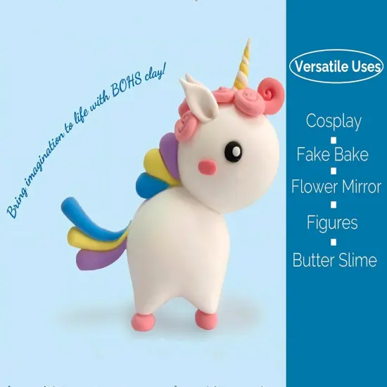 White Modeling Foam Clay Lite - 500 Grams, Squishy,Soft, Air Dry -for Flower Mirror,Cosplay,Fake Bake, Slime Supplies- 1.1 Lbs {3}