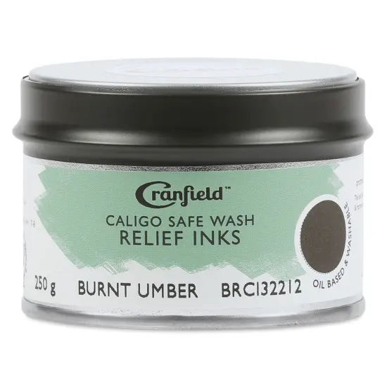 Cranfield Caligo Safe Wash Relief Ink - Burnt Umber, 250 g {1}