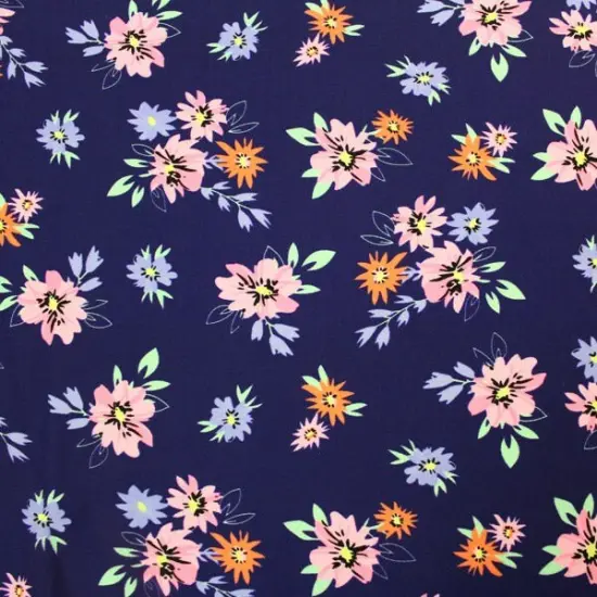 Damsel Daisy Printed Spandex Fabric {2}