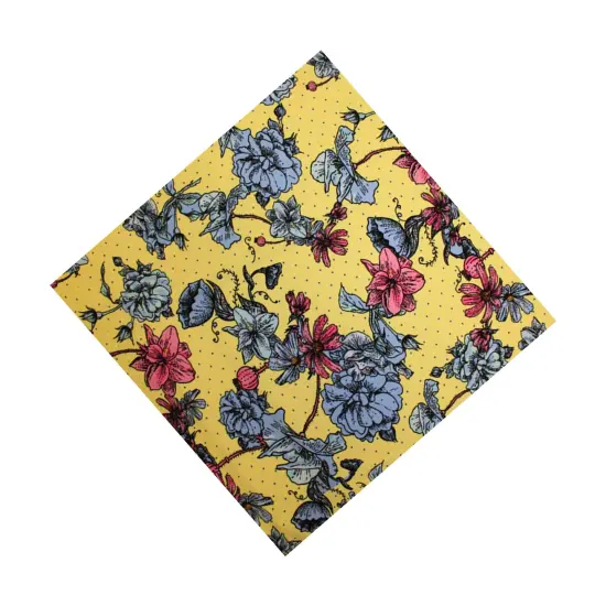 1 Yard Dotted Poppy Printed Spandex Fabric {5}