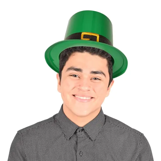 25 Pack Bulk St. Patrick's Day Plastic Leprechaun Top Hat {2}