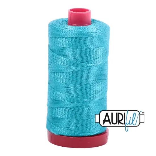 Turquoise (2810) | 12wt Large Spool (325M / 356Y) | Aurifil Thread {1}