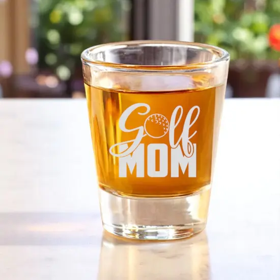 2oz Golf Mom Shot Glass {2}
