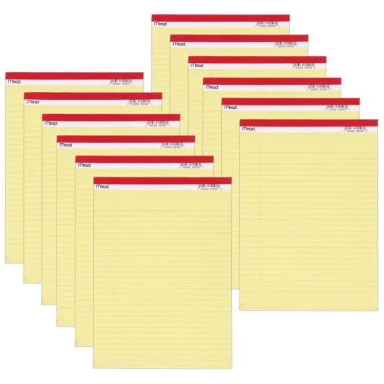 Standard Legal Pad, 8.5" x 11.75", 50 Sheets, 12 Pads {1}