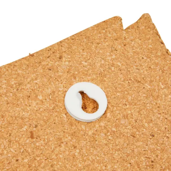 Cork Board Map of The United States with 10 Pins to Mark Travels, Home and Office Wall Decor - USA Continental (16 x 10 x 0.3 In) Brown {7}