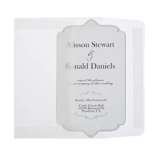 Transparent 5x7 Vellum Envelopes for Invitations, Thank You Notes, A7 Size, Peel and Press Square Flap for Greeting Cards, Wedding Announcements, Photos (25-Pack) {4}