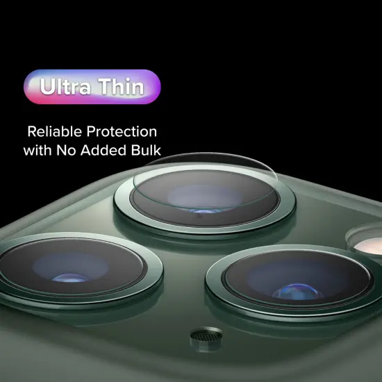 [2 Pack] Rear Camera Lens Protector for iPhone 11 Pro Max 6.5 / iPhone 11 Pro 5.8 inch 2019, Tempered Glass Clear Back Camera Screen Guard Film Shield Anti-Scratch Anti-Fingerprint Ultra HD by Insten {4}