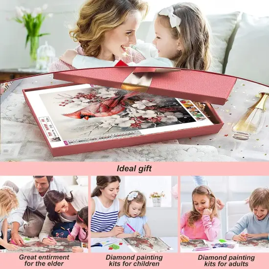 Diamond Painting Kits for Adults, Cardinal 5D DIY Diamond Art Kits for Beginners Round Full Drill Diamond Painting {2}
