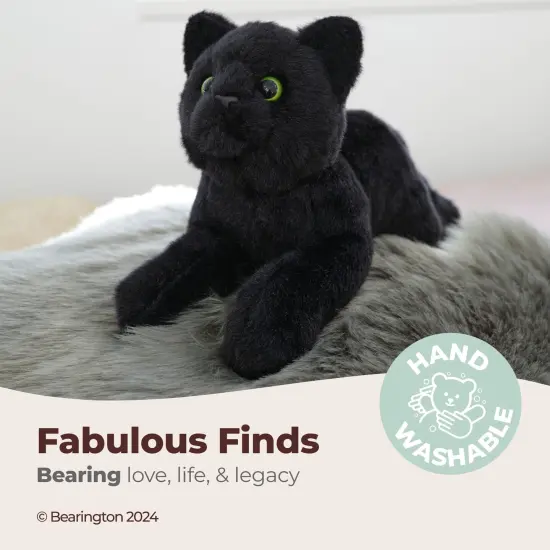 Bearington Collection Lil' Jinx Cat 8 In Stuffed Animals Black Cat Plush Toy - Stuffed Cats That Look Real - Plushies for Kids, For Ages 3-14 {3}