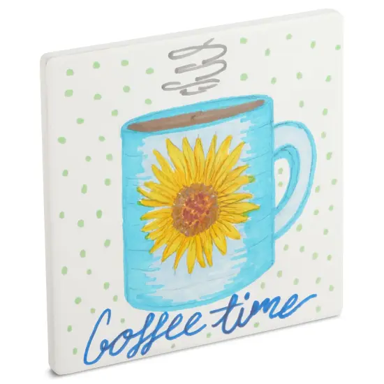 4 Inch Square Ceramic Tiles for Crafts with Cork Backing Pads, 12 Pack of Unglazed White DIY Coasters for Painting {6}