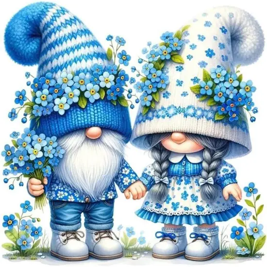 Diamond Art Painting Kits for Adults, Gnome Lovers Diamond Art Kits for Beginners {1}