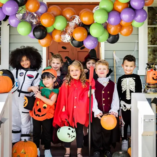 62PCS Halloween Party Balloons Decorations - Orange {5}