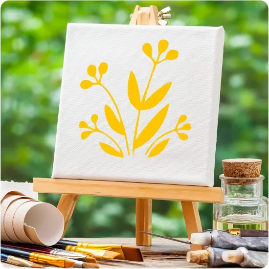 66 Pcs Small Stencils for Crafts Reusable 3 Inch Stencils {5}