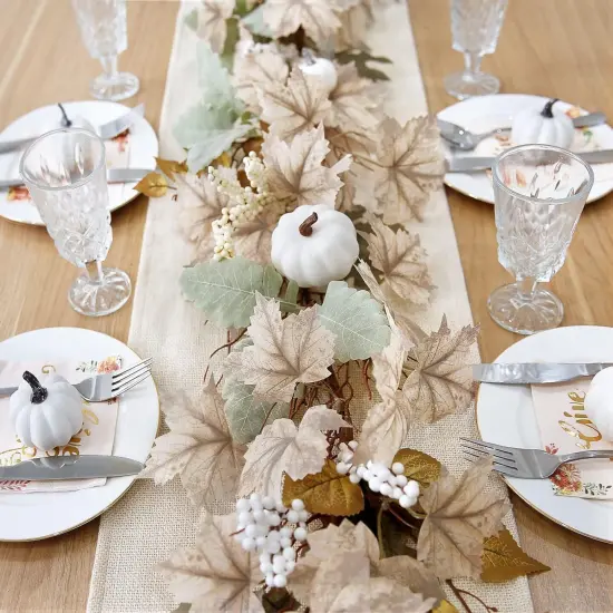 Fall Decor - Fall Garland - 6Ft Autumn Maples Leaf {4}