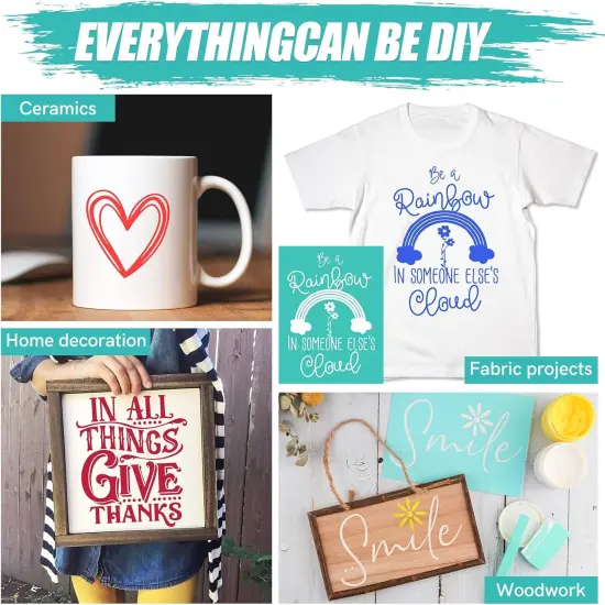 Fall Minis Silkscreen Stencil 8.5x11 Reusable Self-Adhesive Mesh Stencils {6}