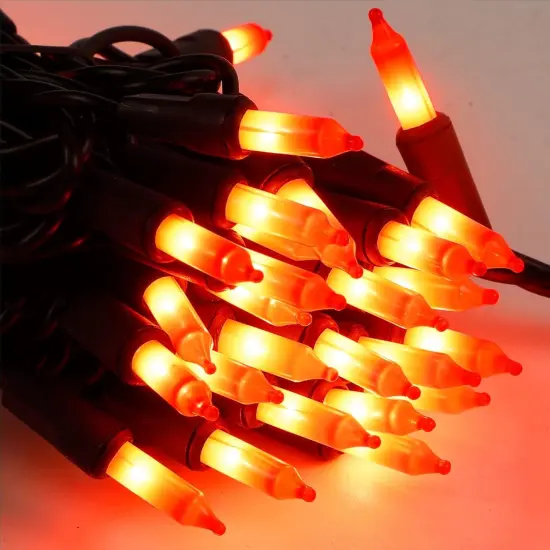 Halloween Orange String Lights - 33Ft, 150 Count {3}