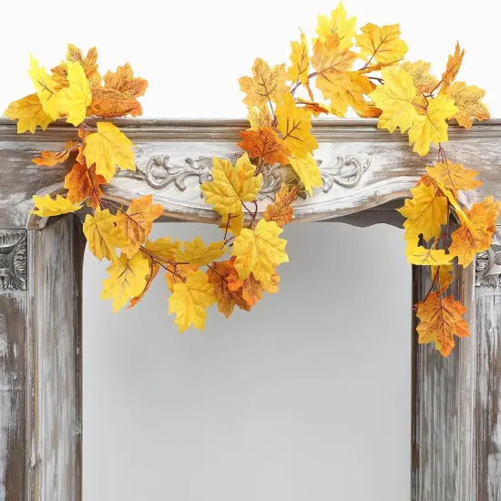Artificial Maple Leaves Garland {6}