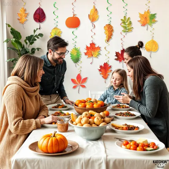 Pack of 30 Fall Hanging Swirls {5}