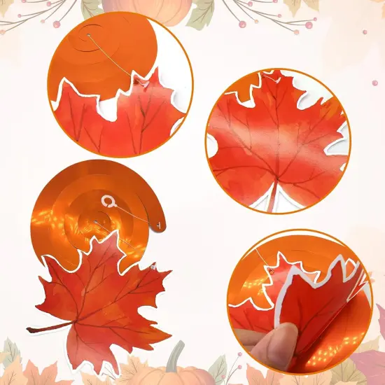 Fall Autumn Maple Leaf Hanging Foil Swirl {3}