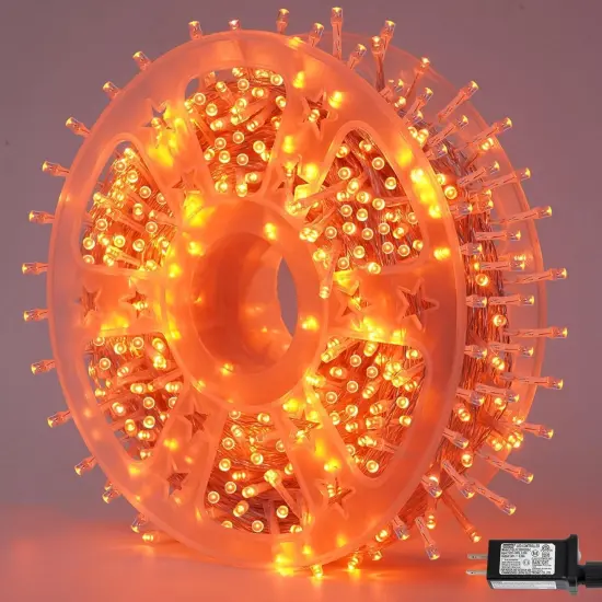 165ft 500 LED Orange Lights for Halloween {1}